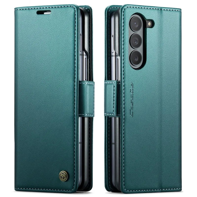 Magnetic Flip Leather Case for Samsung Galaxy Z Fold 6 Galaxy Z Fold 6 / Green Magnetic Flip Leather Case for Samsung Galaxy Z Fold 6 Galaxy Z Fold 6 / Green