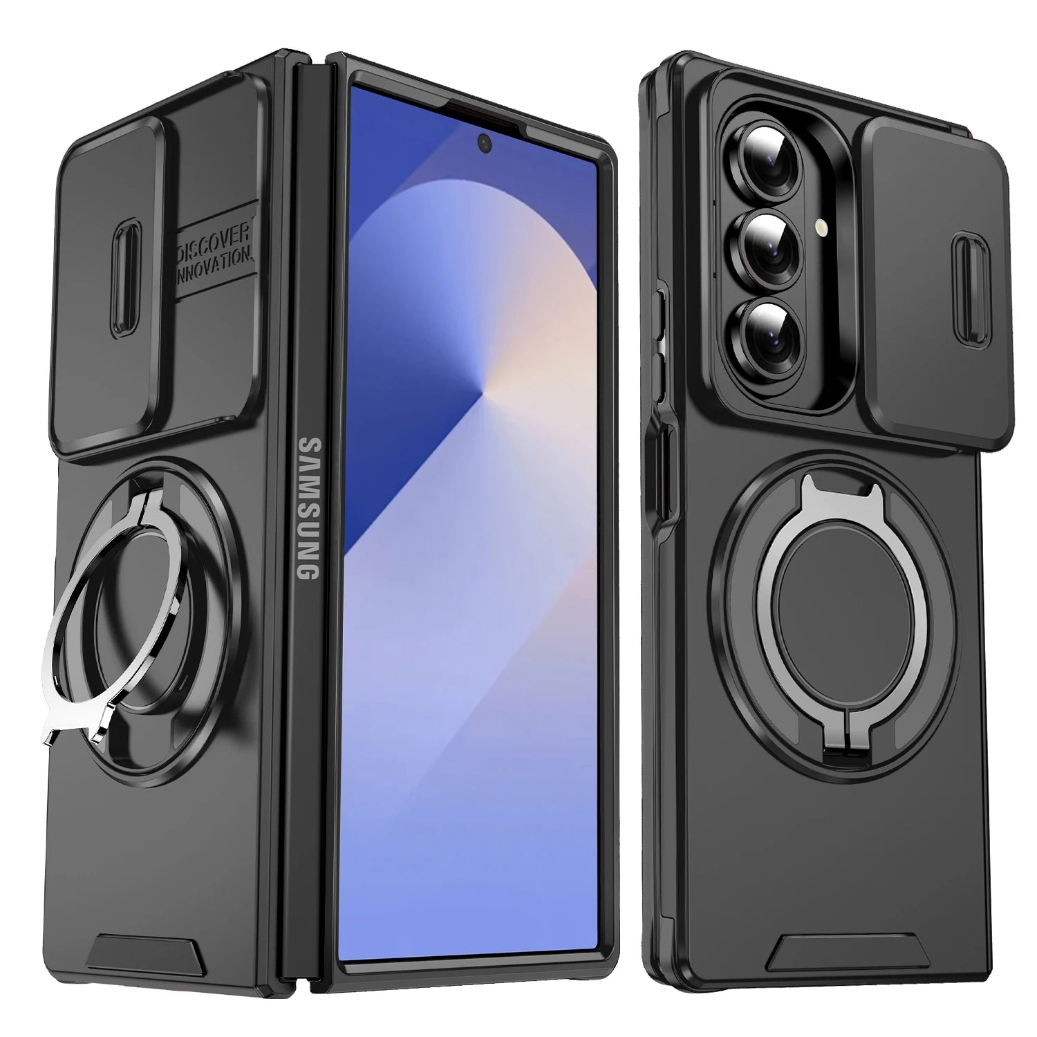 Samsung Galaxy Z Fold 7 Magnetic Kickstand Case with Sliding