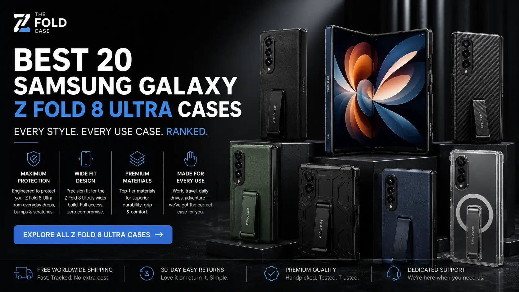 Best 20 Samsung Galaxy Z Fold 8 Ultra Cases in 2026 — Every Style, Eve ...