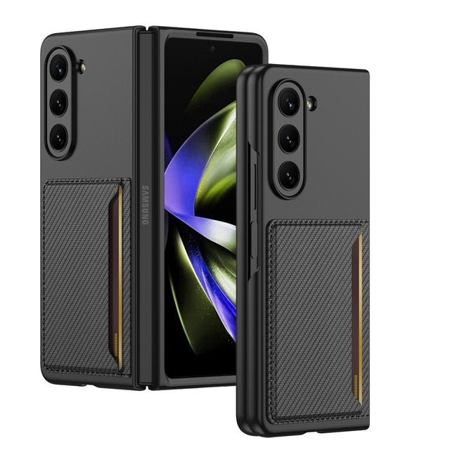 Luxury Leather Case with Card Slot For Galaxy Z Fold 5 – The Z