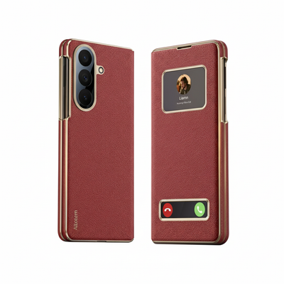 Luxury Magnetic Smart View Leather Case