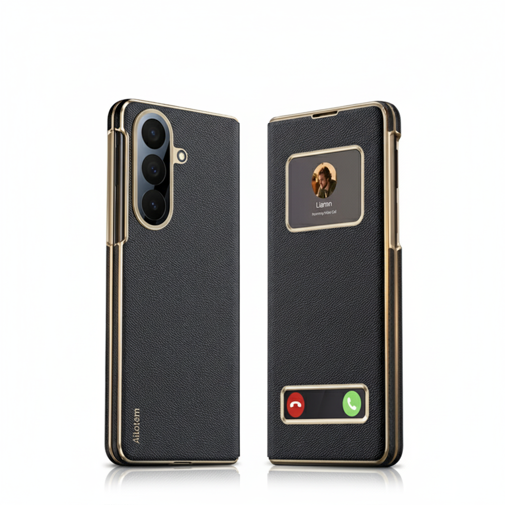 Luxury Magnetic Smart View Leather Case