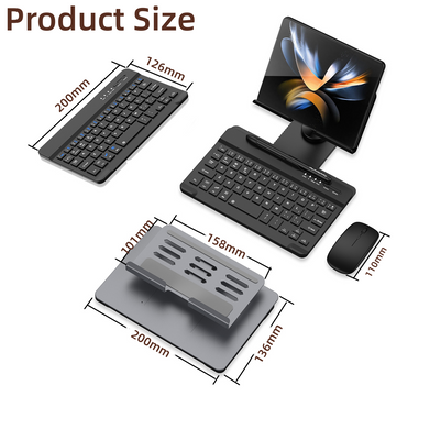 Desk Stand and Bluetooth Keyboard for Samsung Galaxy Z Fold