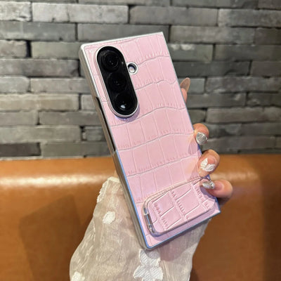 Luxury Crocodile Texture Kickstand Case