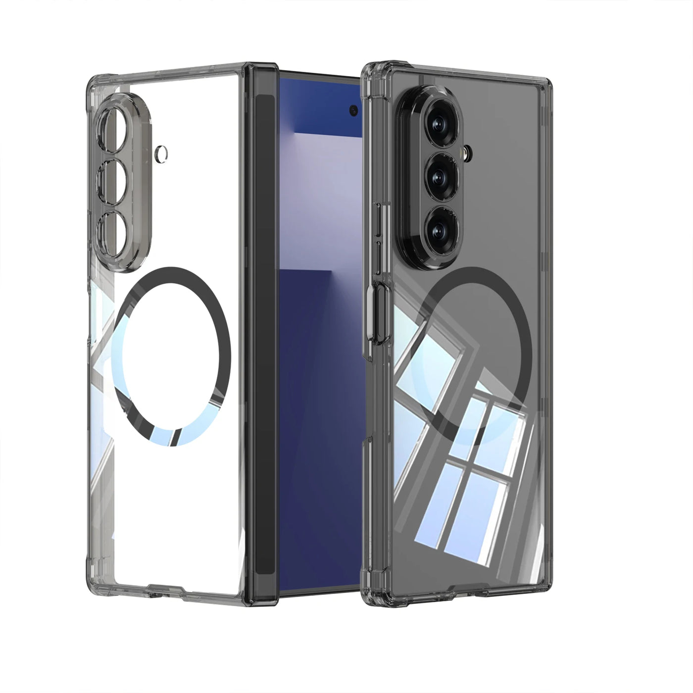 Clear Magnetic Shockproof Case For Z Fold