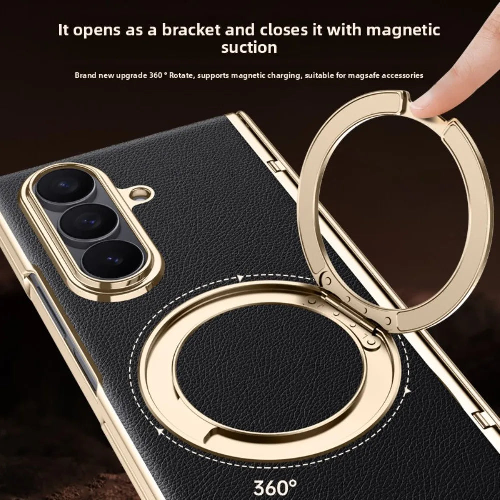 Magnetic Ring Case with Screen Protection