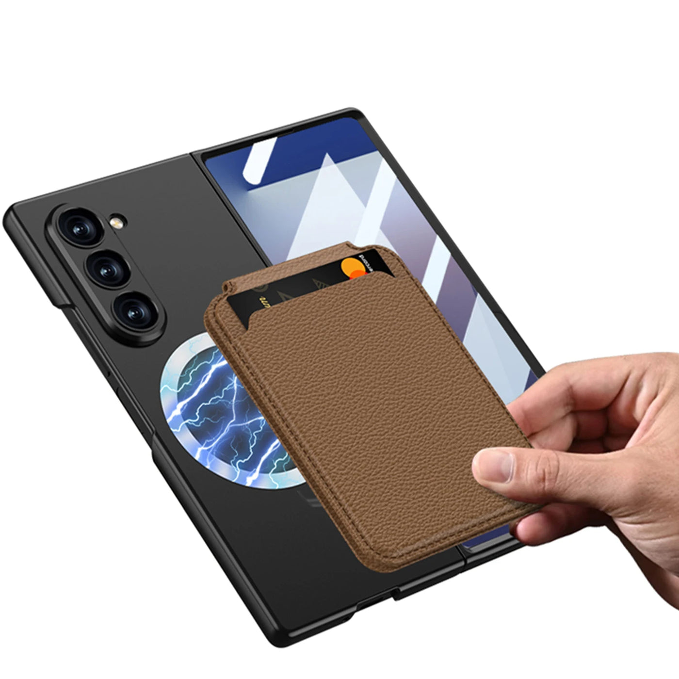 Magnetic Wallet Stand Case For Z Fold