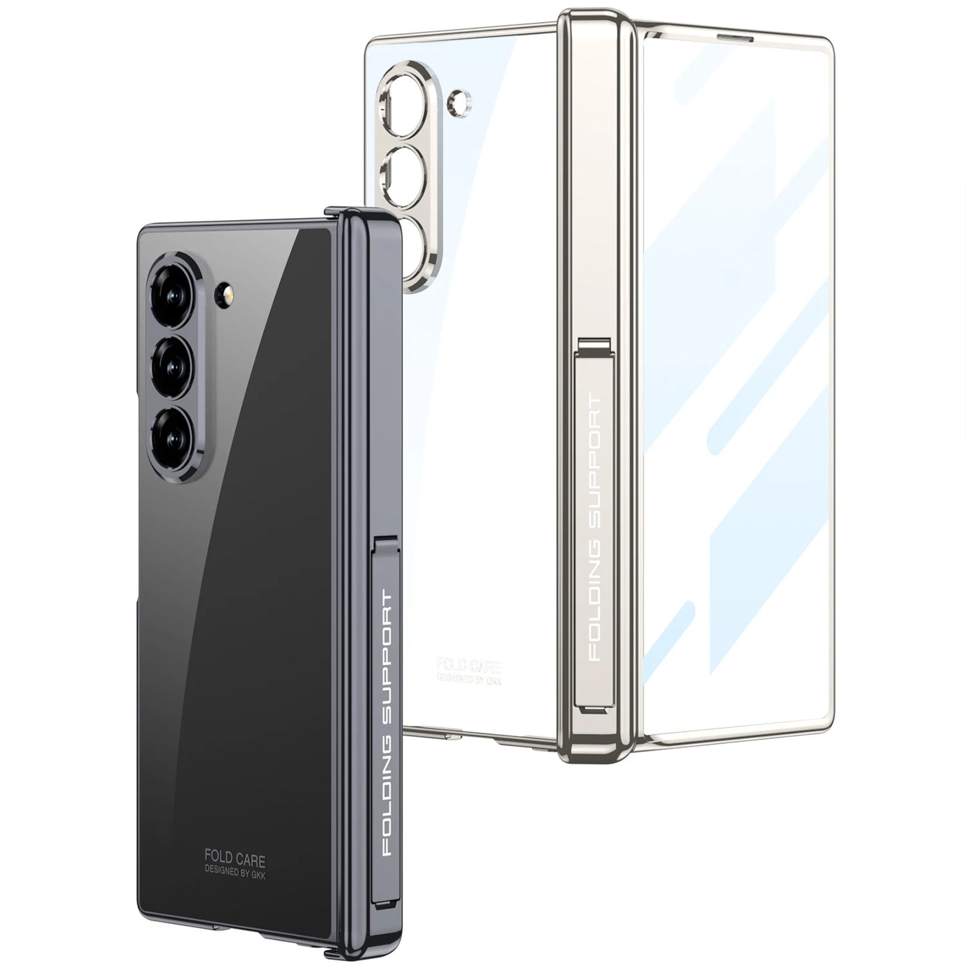 Transparent Magnetic Case with Hinge Protection for Samsung Galaxy Z Fold 6