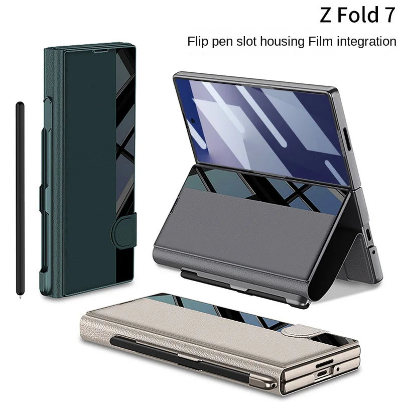 Flip Stand Case with Pen Slot & Film