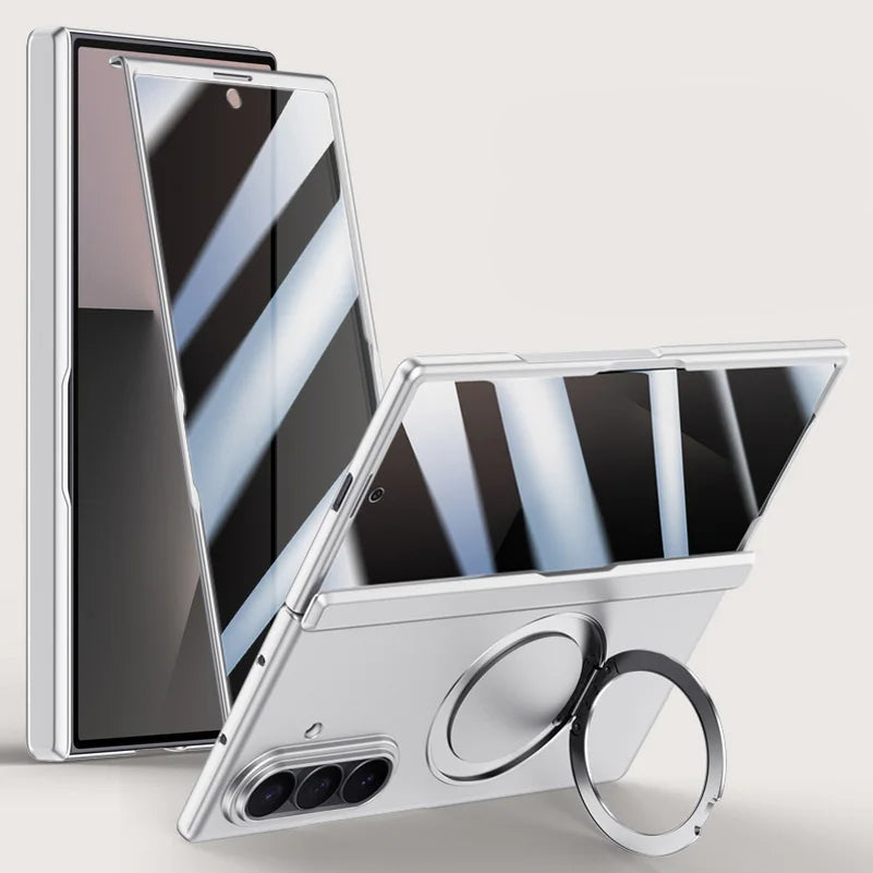 Magnetic Ring Stand Case with Screen Protection