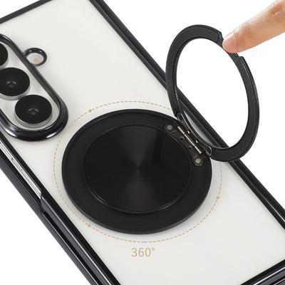 Transparent Magnetic Ring Stand Case