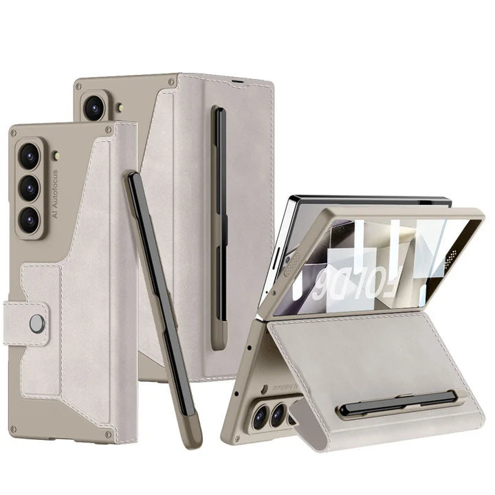 Shockproof Leather Case with Screen Protection For Samsung Z Fold