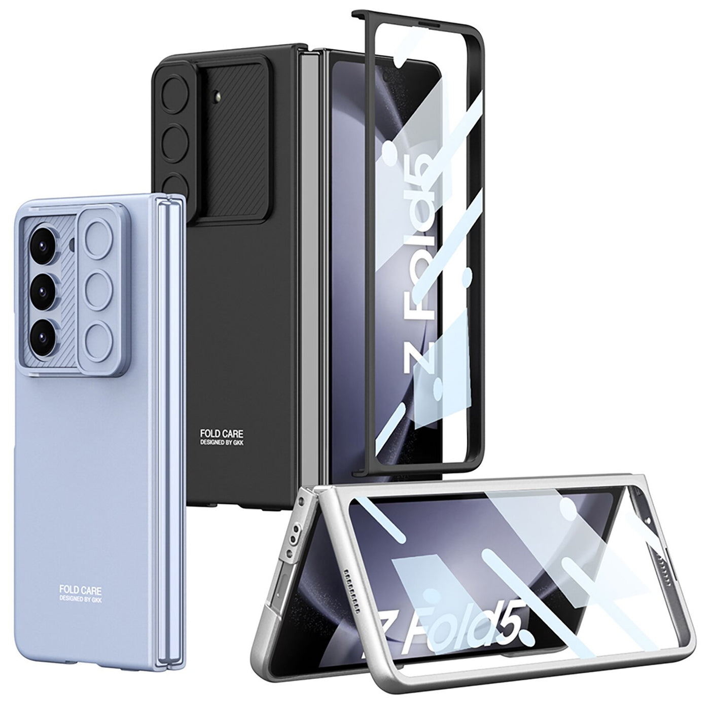 Slim Shockproof Case with Slide Camera Protector for Samsung Galaxy Z Fold 5