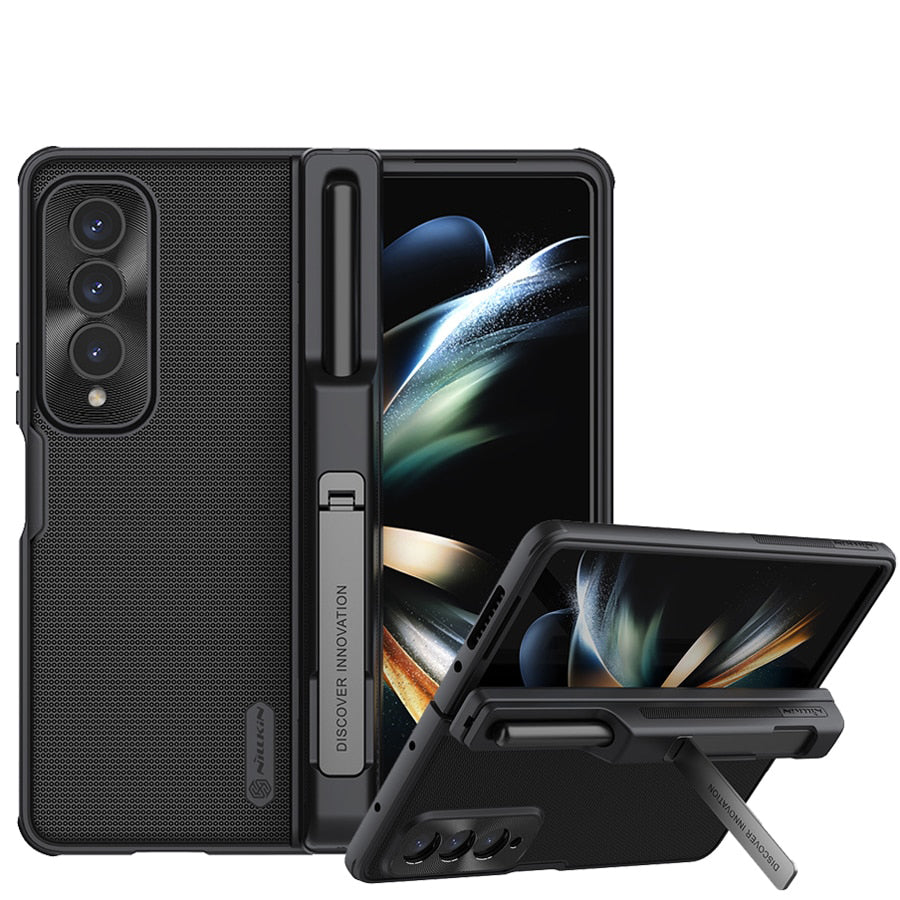 Shockproof Case with Kickstand & S-Pen Pocket For Galaxy Z Fold 4