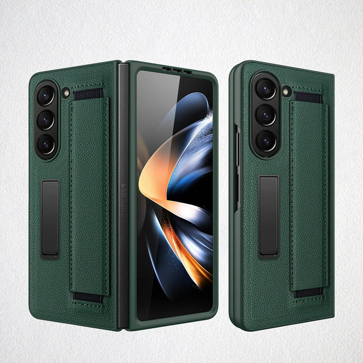 ★DESIGN SKIN★ Galaxy Z Fold 65 Banding Leather Strap Card S48e771fa3107438385e13df80258f