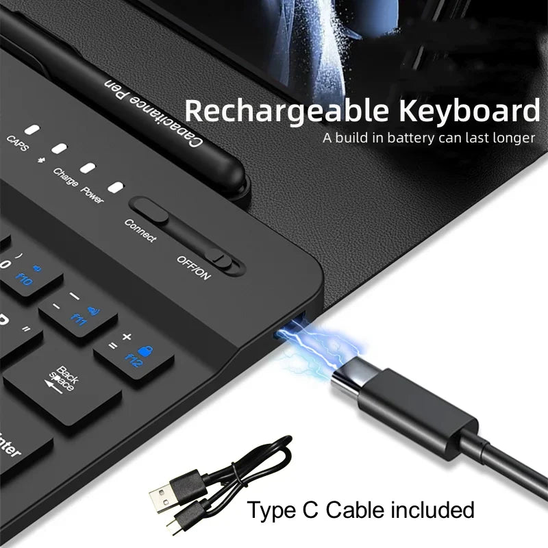 Galaxy Z TriFold Keyboard Case – Magnetic Bluetooth Keyboard & Stand ...