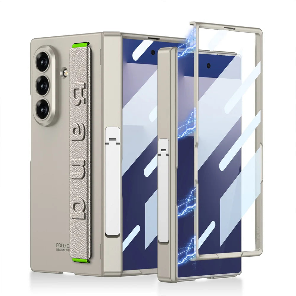 Magnetic Kickstand Case with Hand Strap