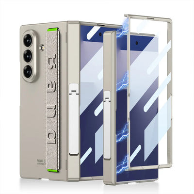 Magnetic Kickstand Case with Hand Strap