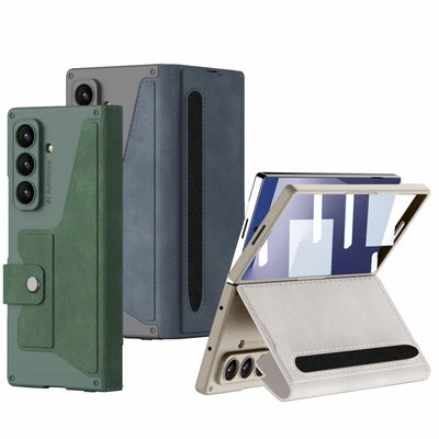 Premium Leather Wallet Stand Case