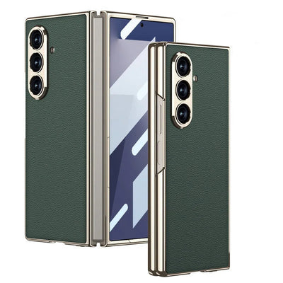 Luxury Stripe Leather Case