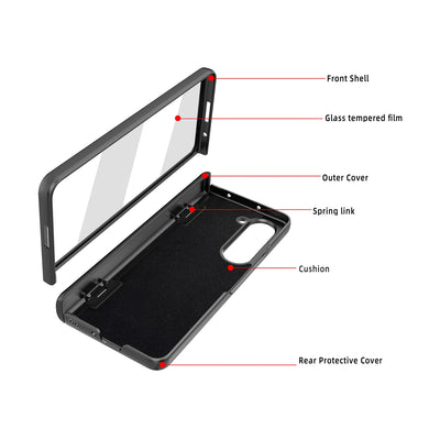 Full Protection Case with Invisible Bracket For Samsung Galaxy Z Fold 6