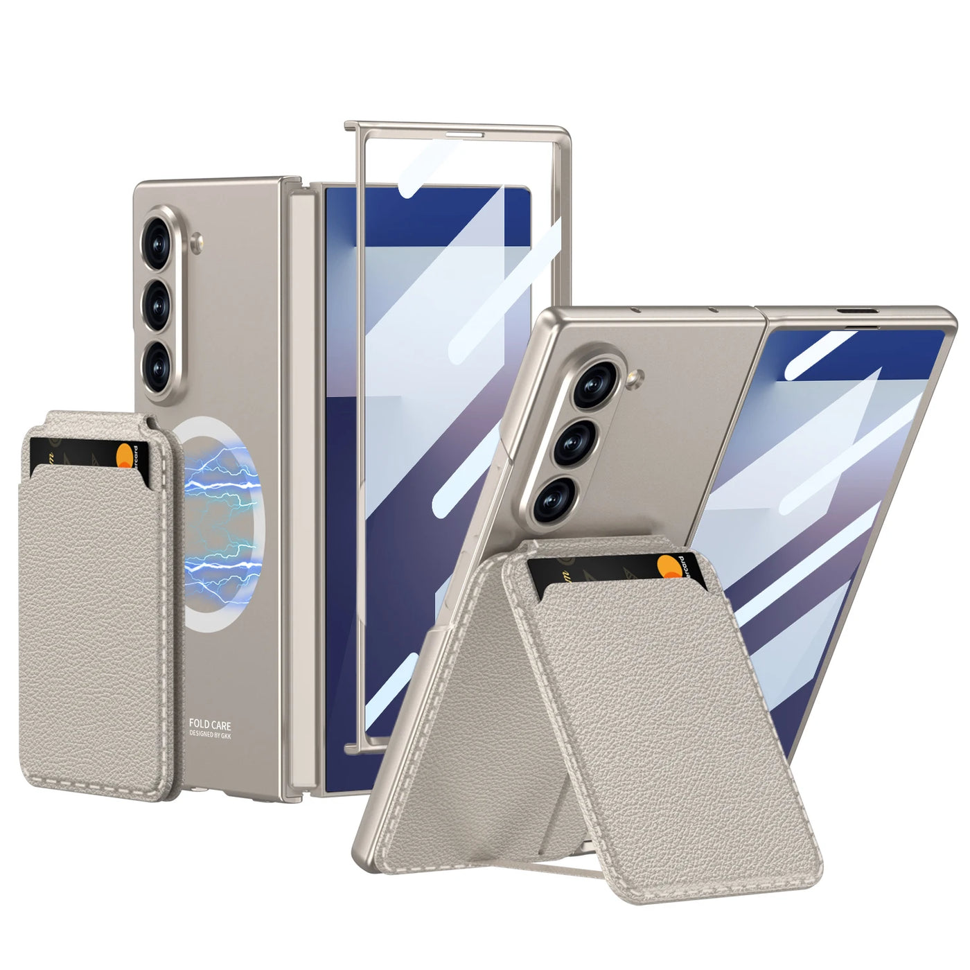 Magnetic Wallet Stand Case For Z Fold