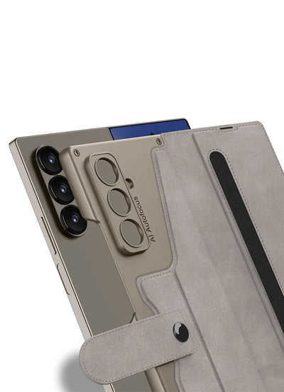 Premium Leather Wallet Stand Case