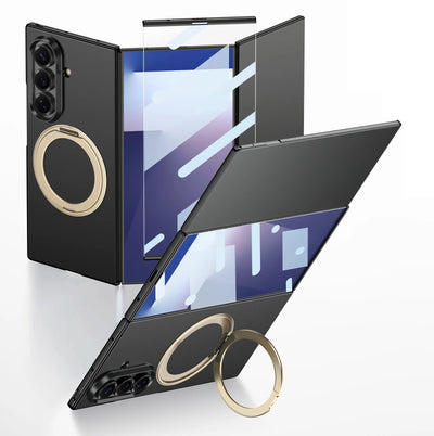 Matte Z TriFold Case with 360 Ring Stand