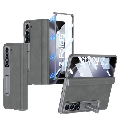 Magnetic Leather Case with Screen Protection For Galaxy Z Fold 5