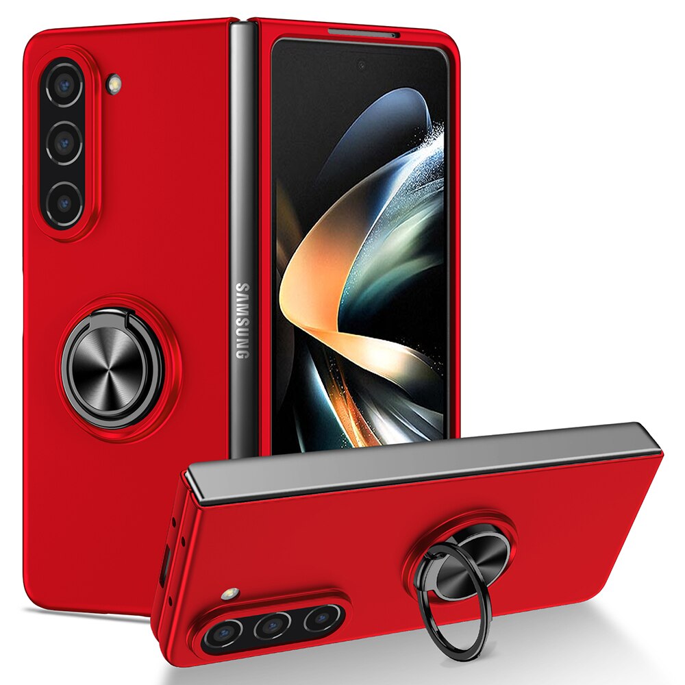 Funda de anillo de Metal antigolpes para Samsung Galaxy Z Fold 5, 4, 2, 5G,  fold5, Fold4, Fold2, Fol xuanjing unisex