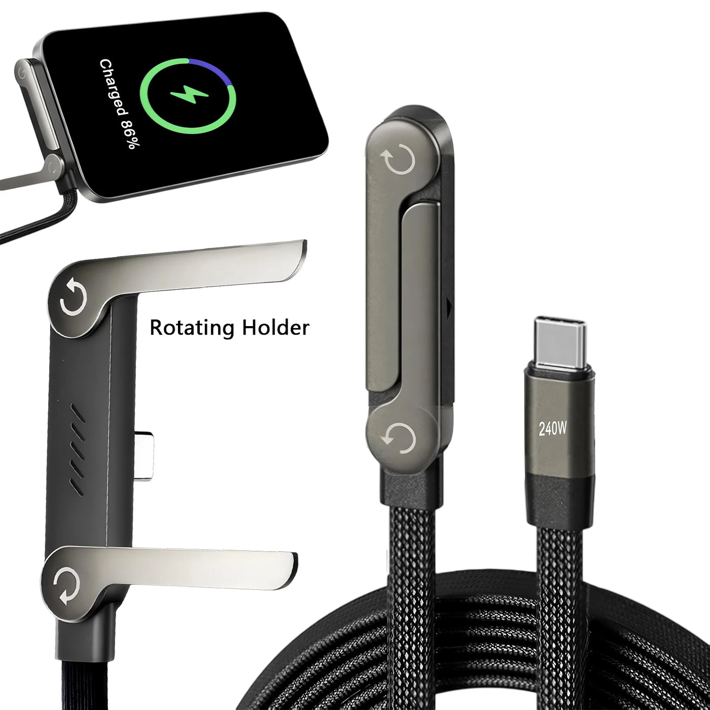 Fold Stand 3-in-1 Fast Charging Cable – The Z Fold Case