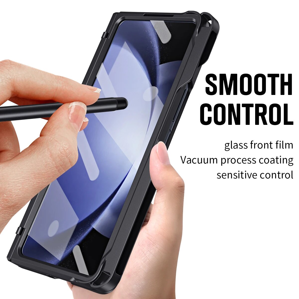 Shockproof Case With Screen Protection Touch Pen & Kickstand For Galaxy Z Fold 5