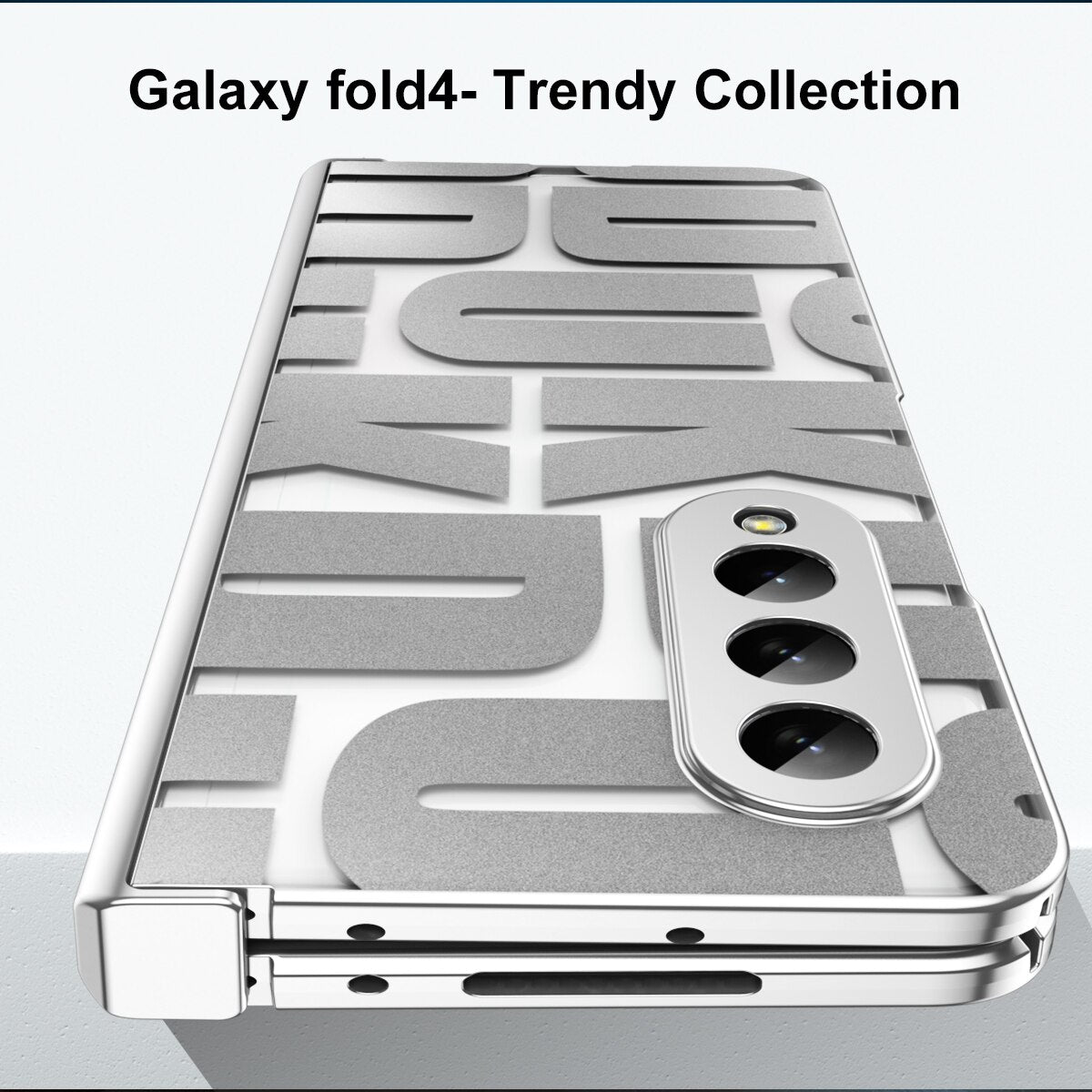 Luxury Transparent Plating Case For Samsung Galaxy Z Fold 5