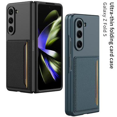 Luxury Leather Case with Card Slot For Galaxy Z Fold 5