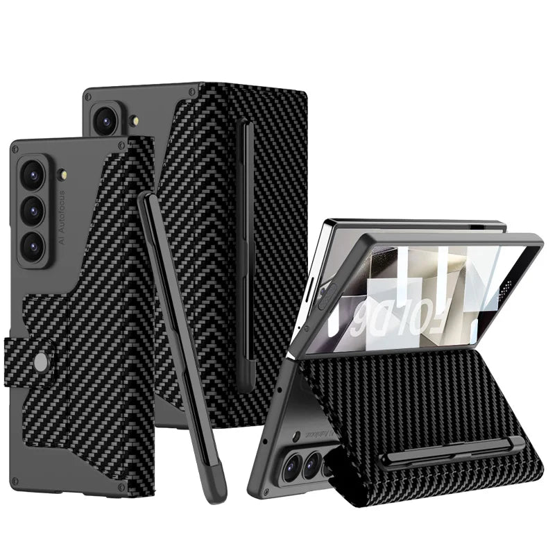 Shockproof Leather Case with Screen Protection For Samsung Z Fold