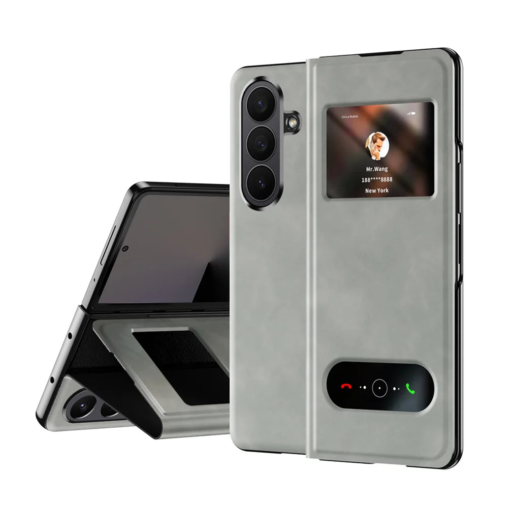 Luxury Leather Smart View Case