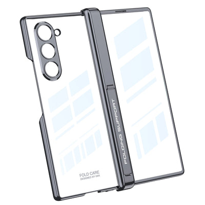 Transparent Magnetic Case with Hinge Protection for Samsung Galaxy Z Fold 6