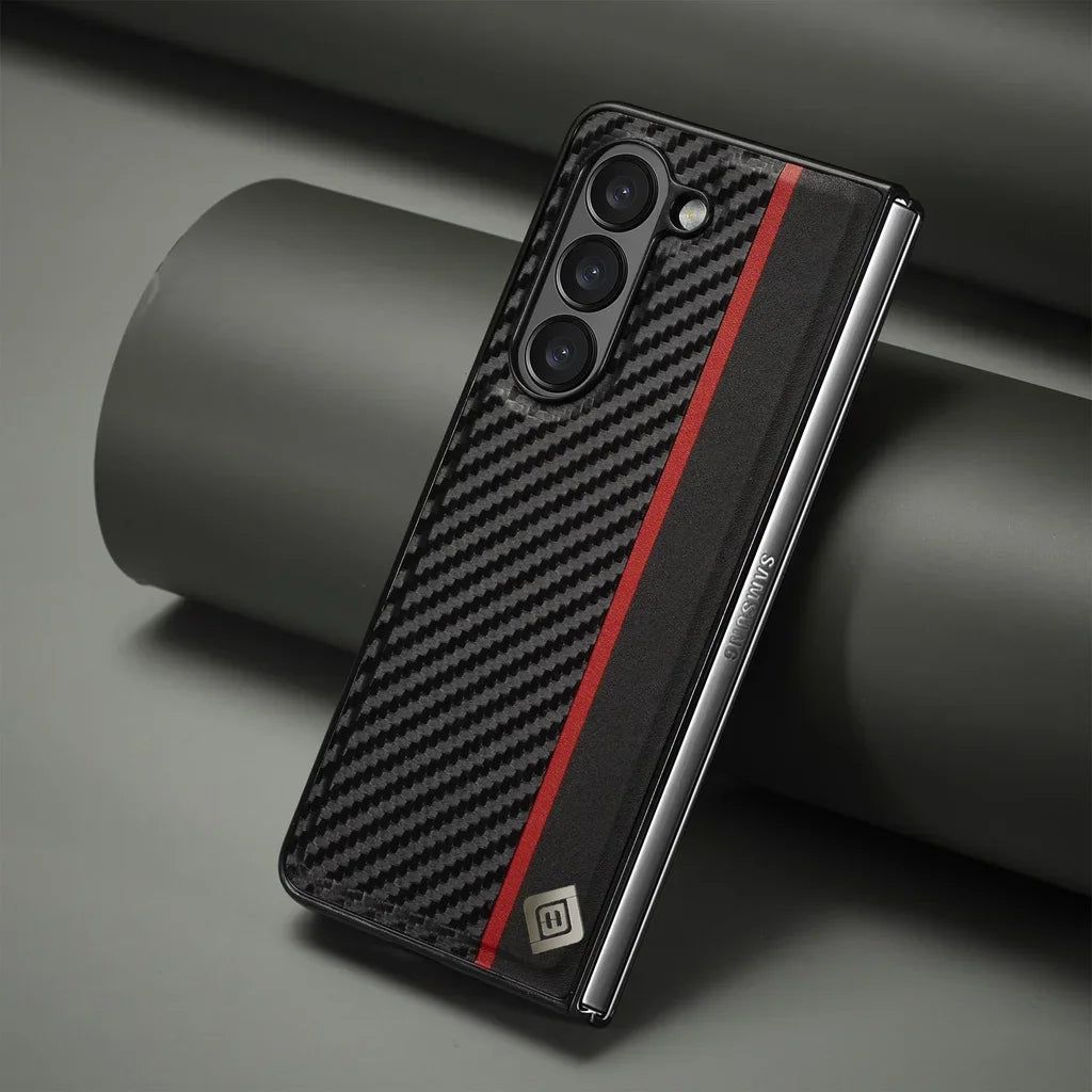 Shockproof Carbon Fiber Texture Case For Samsung Galaxy Z Fold Series