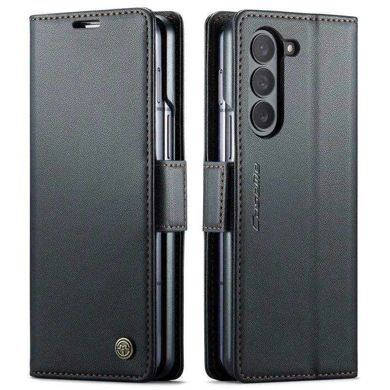 SAMSUNG - GALAXY Fold 純正レザーケース Leather Cover Magnetic Flip Leather Case for Samsung Galaxy Z Fold 6 – The