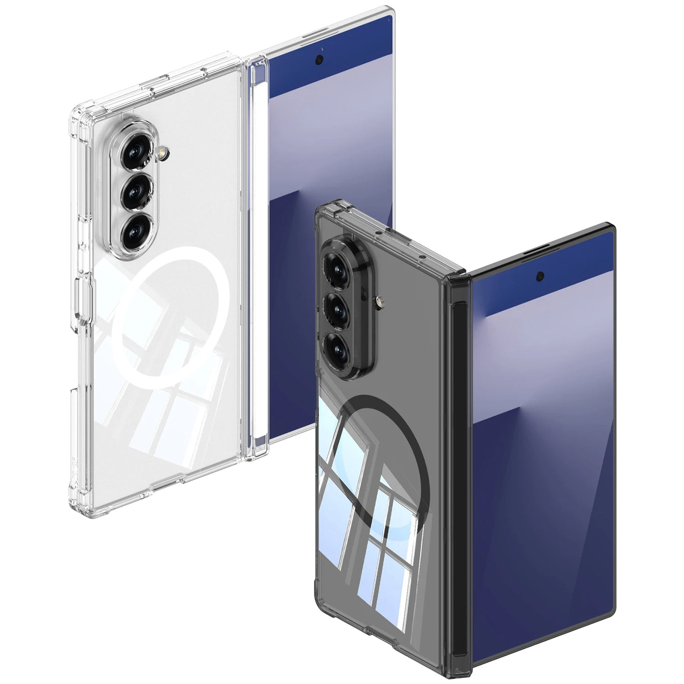 Clear Magnetic Shockproof Case For Z Fold
