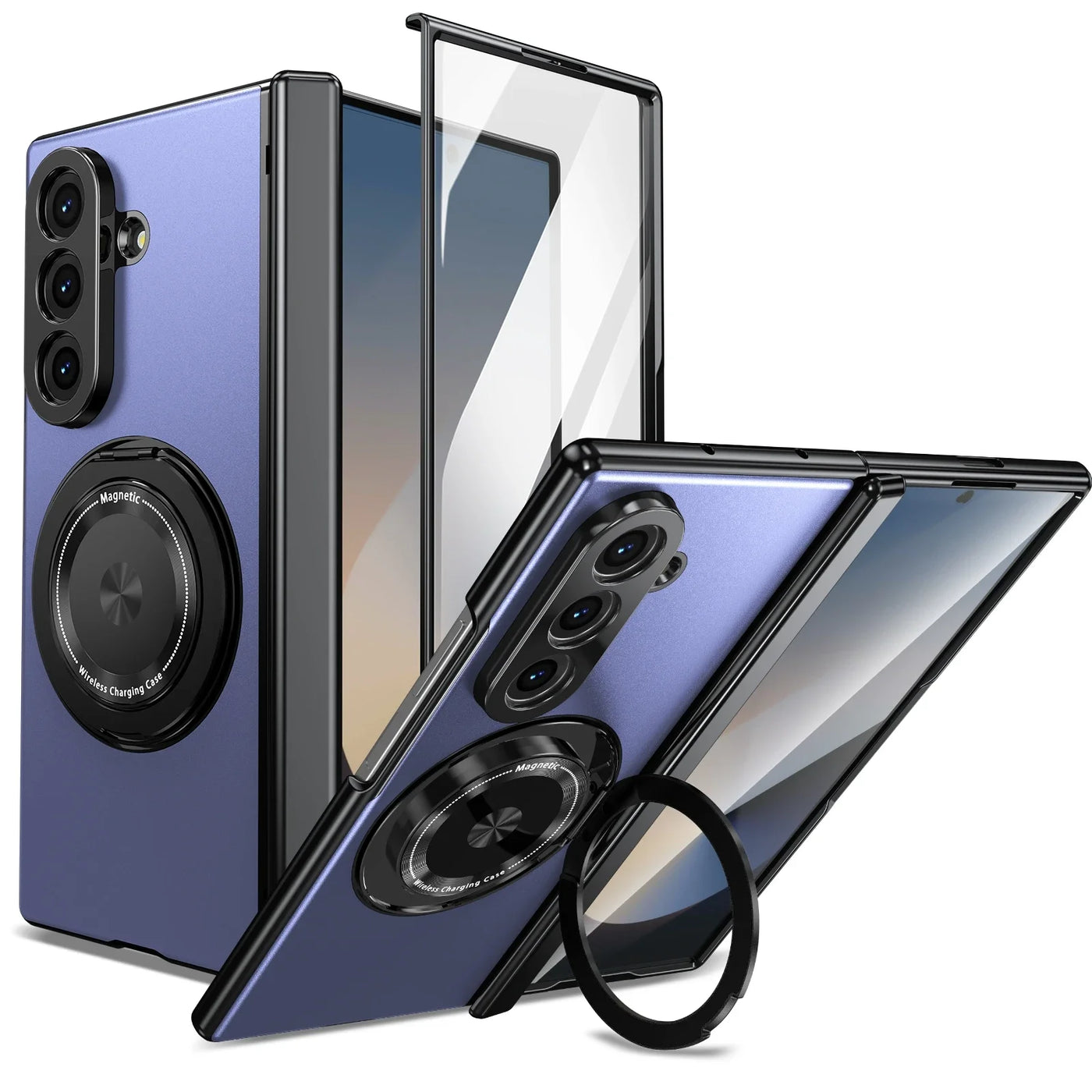 Magnetic Ring Kickstand Case with Screen protection