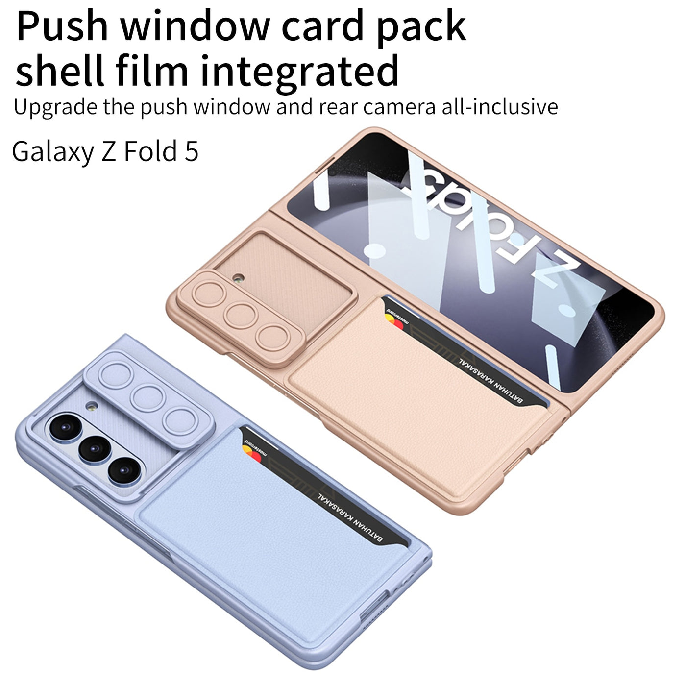 Ultrathin Matte Case with Card Holder For Samsung Galaxy Z Fold 5