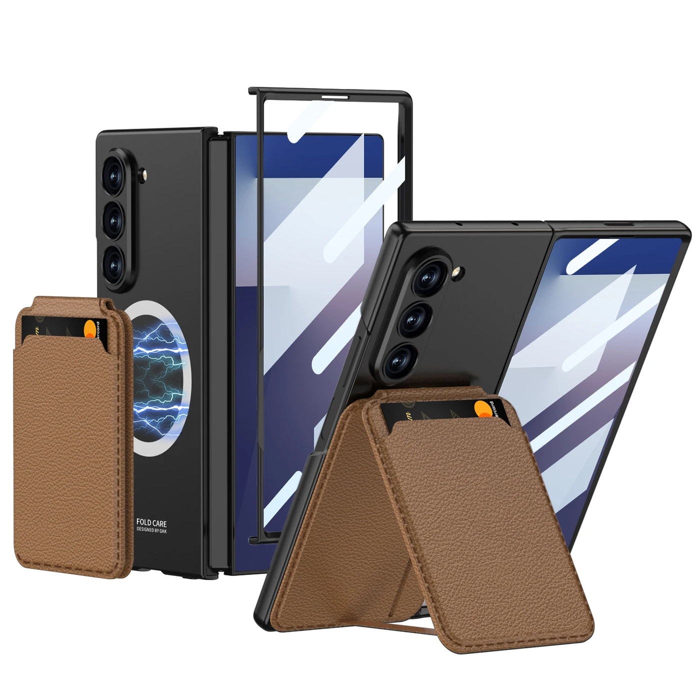 Magnetic Wallet Stand Case For Z Fold