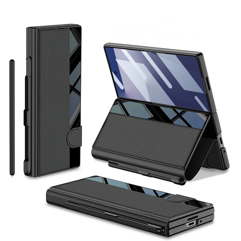 Flip Stand Case with Pen Slot & Film