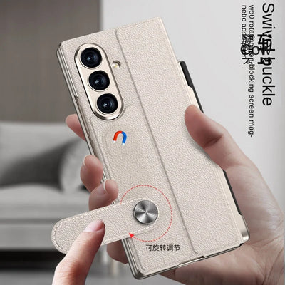 Flip Stand Case with Pen Slot & Film