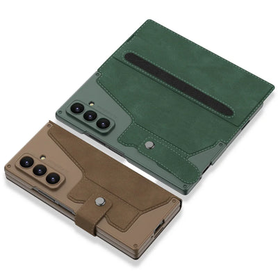 Premium Leather Wallet Stand Case
