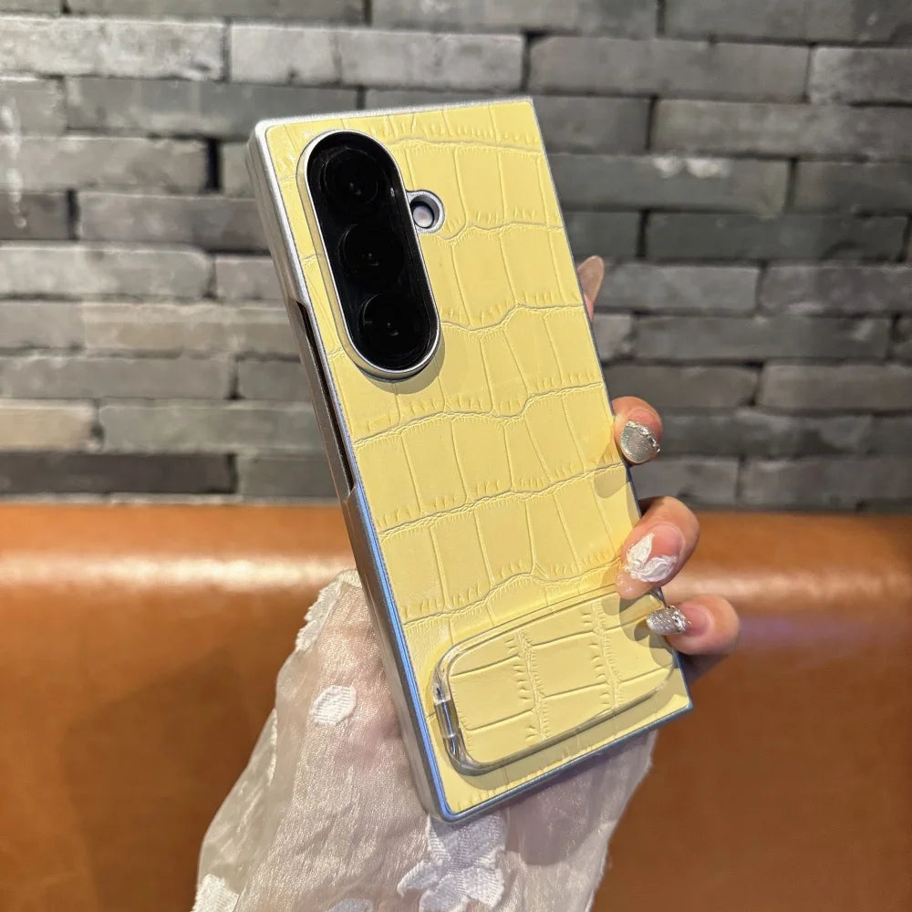 Luxury Crocodile Texture Kickstand Case