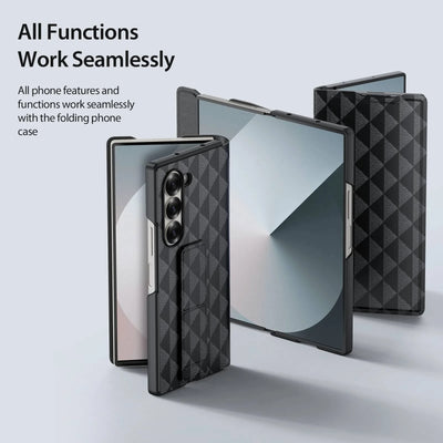 Leather Case with Card Slot & Kickstand for Samsung Galaxy Z Fold 6