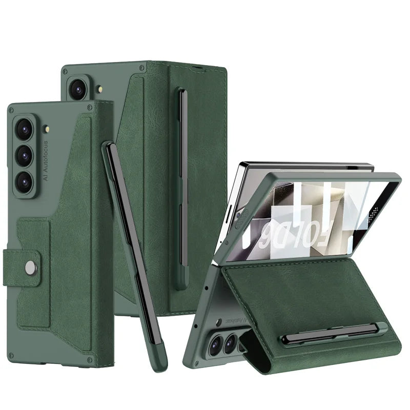 Shockproof Leather Case with Screen Protection For Samsung Z Fold