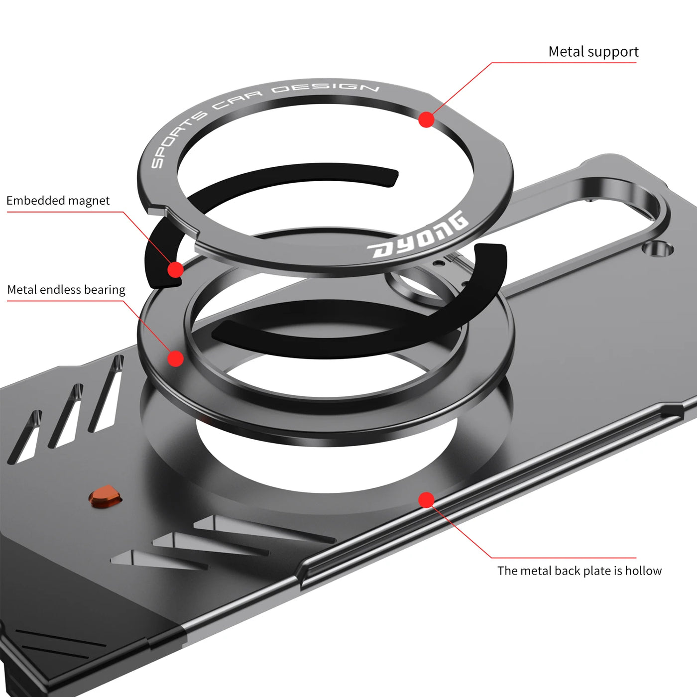 Premium Metal Kickstand Case
